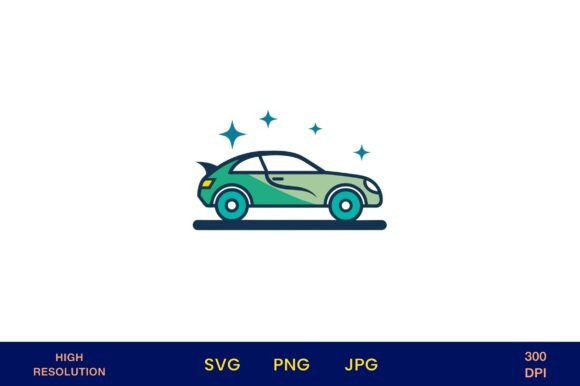 Download Vintage Car with Shine Sparkles - Shine Collection