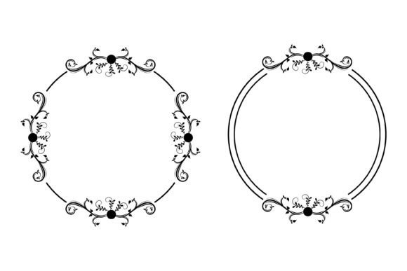 Download Cute Floral Frame Shape Design - Premium Resources