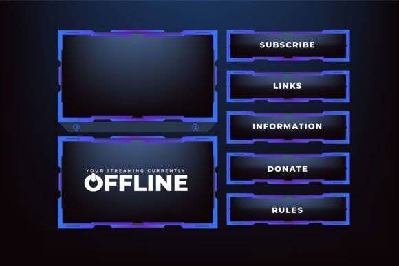 Download Online Gaming Screen Panel Vector Design - Vector Collection