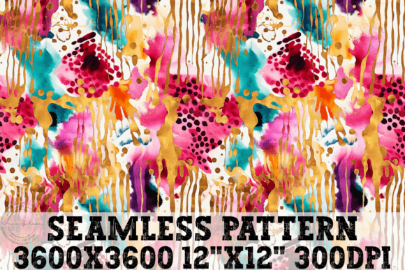 Download Abstract Cheetah Paint Seamless Pattern - Abstract Collection