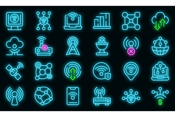 Download Internet Connection Icons Set Vector - Vector Collection