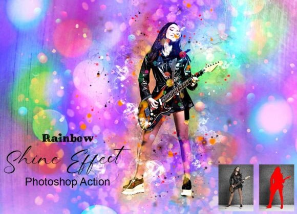 Download Rainbow Shine Effect Photoshop Action - Shine Collection