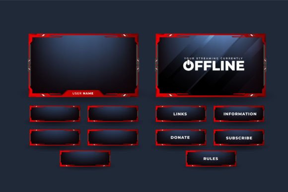 Download Streaming Overlay Vector for Gamers - Vector Collection