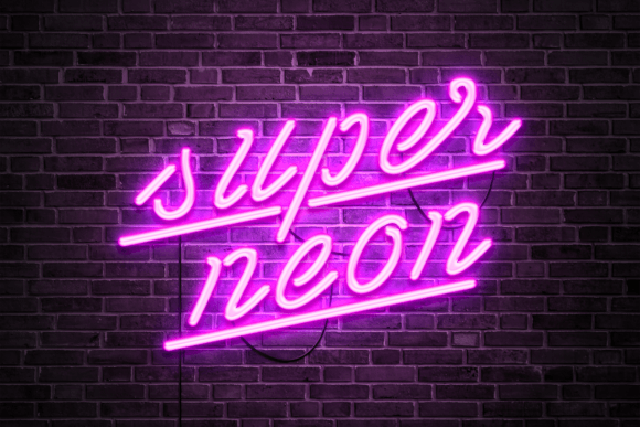 Download Neon Effect Mockup - Neon effect mockup Collection