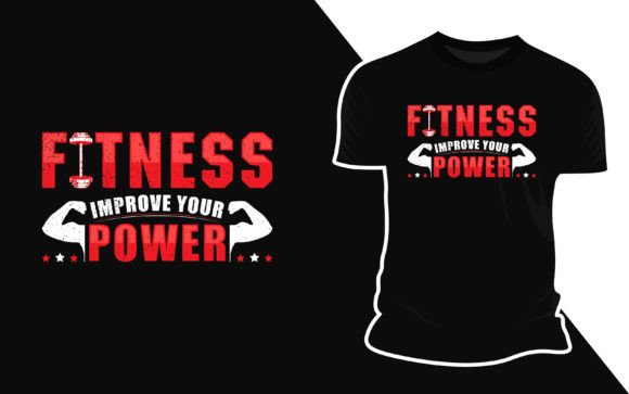 Download Fitness-Improve-Your-Power-Vector-Tshirt - Vector Collection