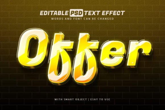 Download Offer Yellow Shine Text Effect - Shine Collection