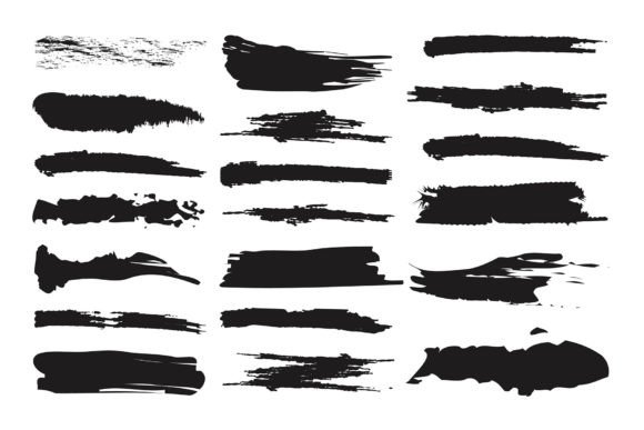 Download Grunge Brush Shape Design Elements - Shape design Collection