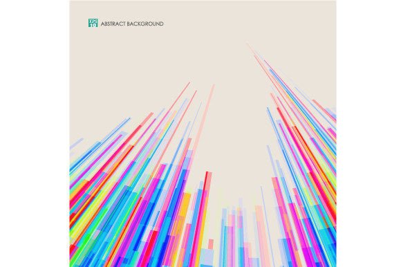 Download Abstract of Tower of Colorful Lines - Abstract Collection