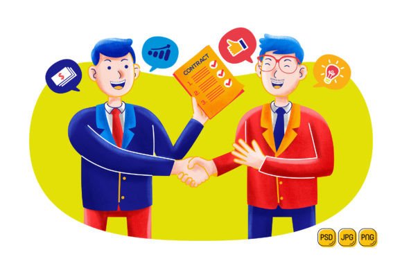 Download Two Businessmen Deal Contract - Premium Bundle