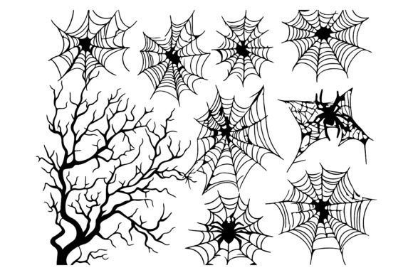 Download Spider Web Vector, Cobweb Decoration, Ha - Web Collection