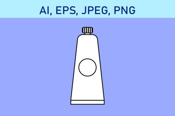 Download Black and White Paint Tube Vector - Vector Collection